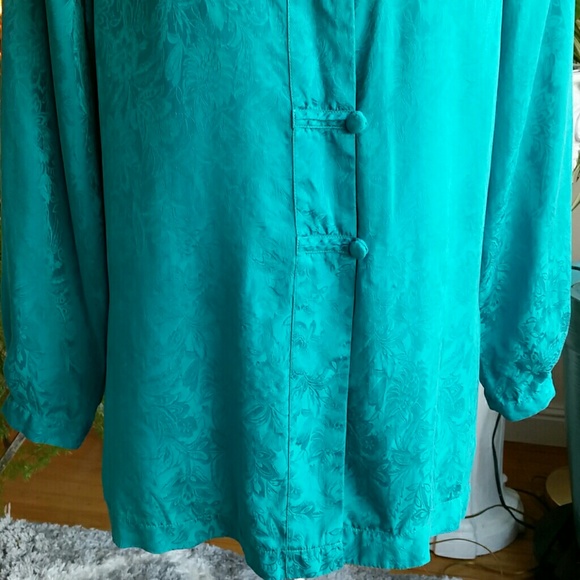 Vintage Lise J. Silk blouse size M - Picture 3 of 8